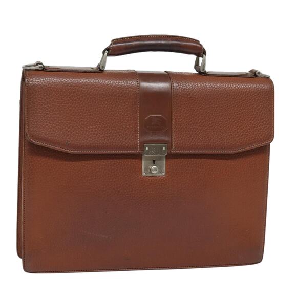 Burberry Hand Bag Leather Brown - Picture 1 of 16
